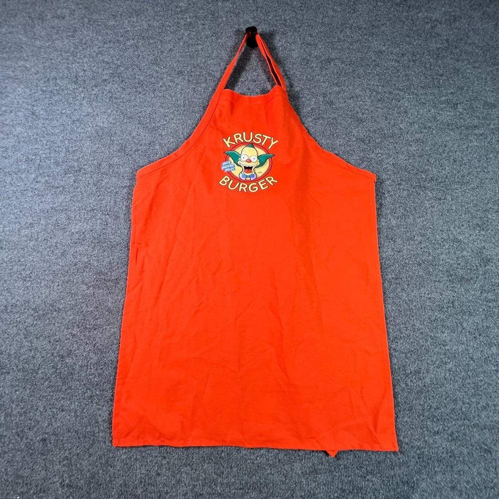 Universal Studios The Simpsons Krusty Burger Cooking Apron Adult Matt Groening